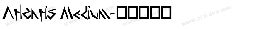 Atlantis Medium字体转换
